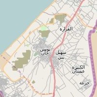 post offices in Palestine: area map for (71) Khan Yunes